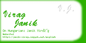 virag janik business card